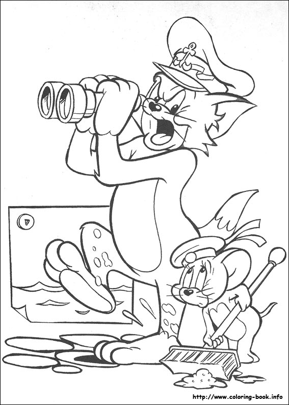 Tom and Jerry coloring picture